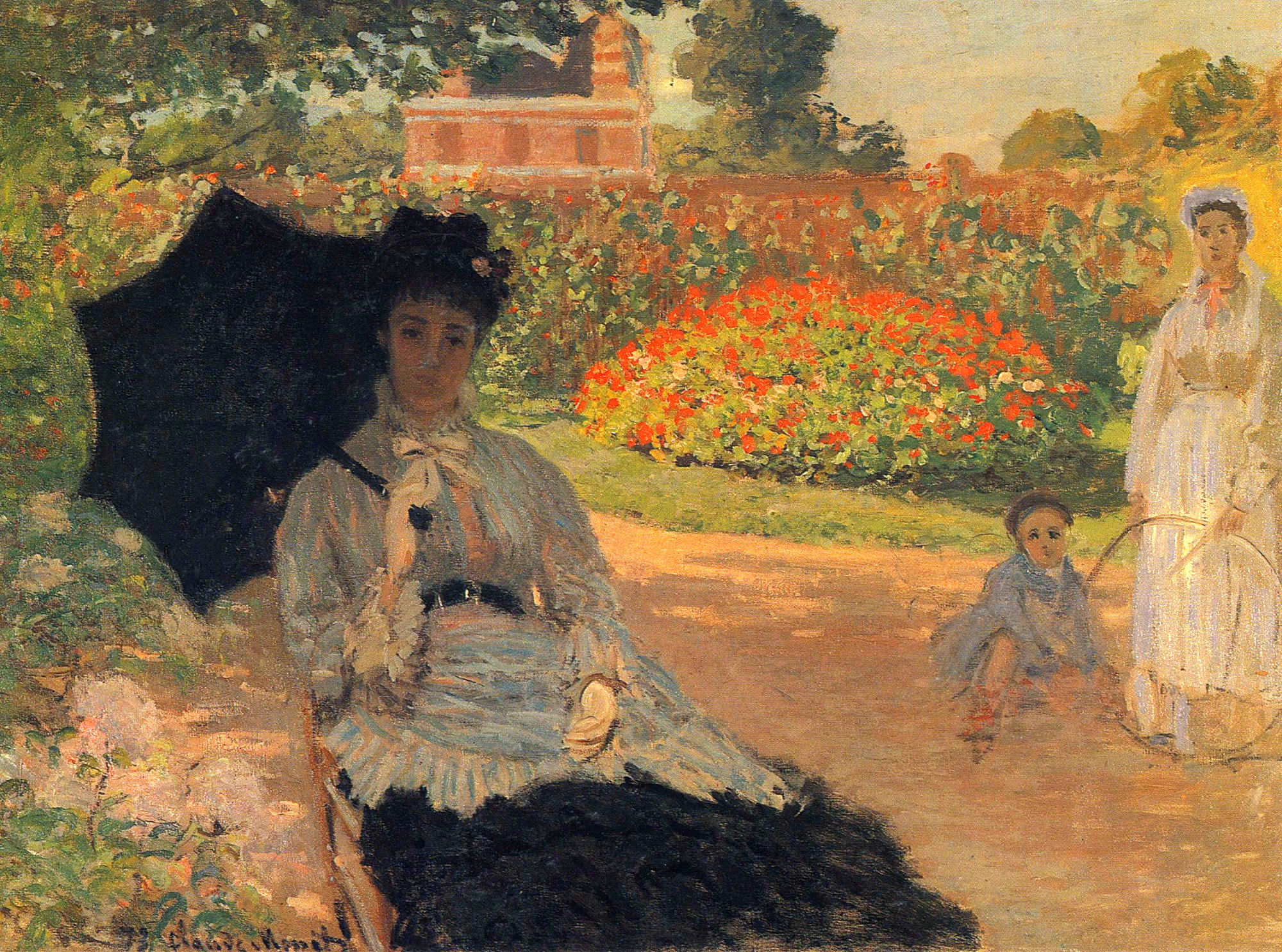 Camille Monet in the Garden 1873